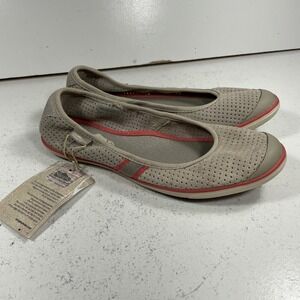 Simple Hola Womens Flats Size 6 Bio.d Ecco Suede Beige